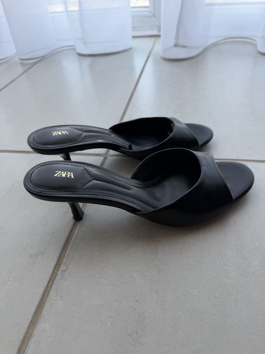 Босоножки мюли слайдеры zara