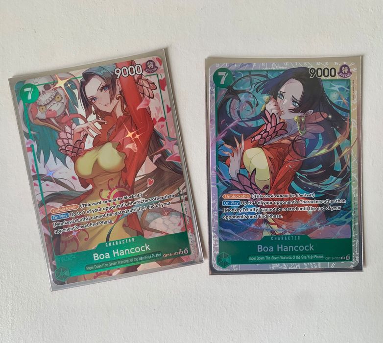 One piece op16-032 boa Hancock alt art + sr cartas