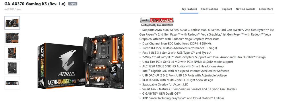 aorus GA-AX370-Gaming K5 am4 motherboard аорус геймерська материнка під проц ам4 преміум класса . робоча . як на фото. проц ссд та память можна додати