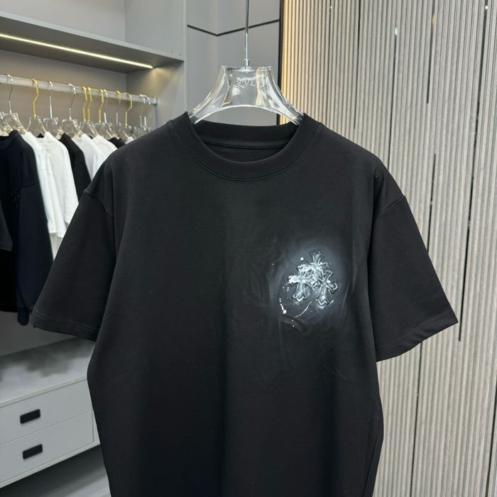 CHROME HEARTS футболка мужская оверсайз черная унисекс