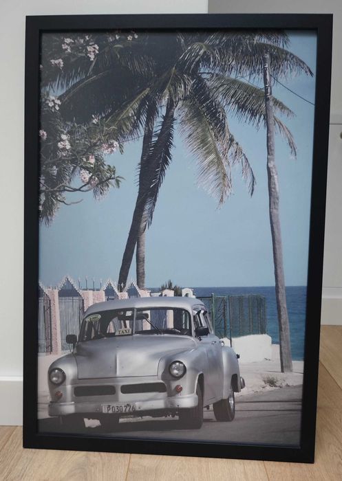 Obraz z motywem Kubańskiego samochodu – wymiary 43 × 63 cm
