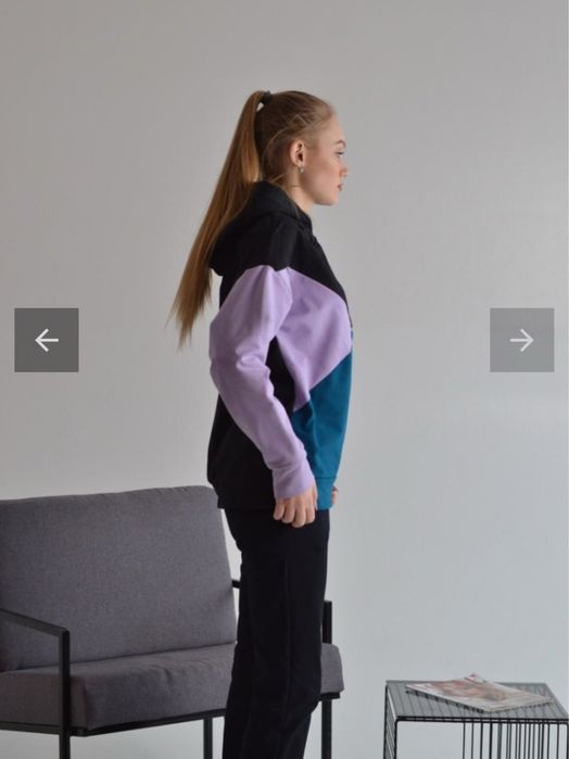 Спортивний костюм для вагітних та годуючих Margo чорний-лаванда