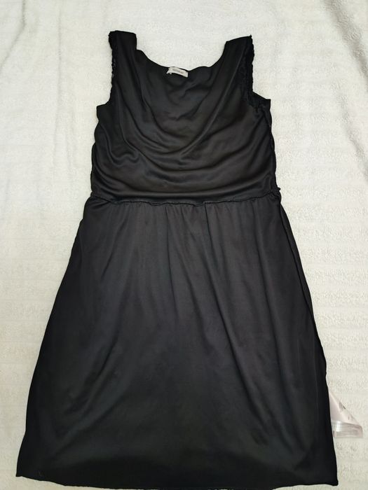 Vestido preto rendado e forrado  da Yessica C&A