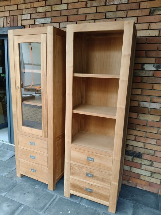 Witryna teakowa + biblioteka
