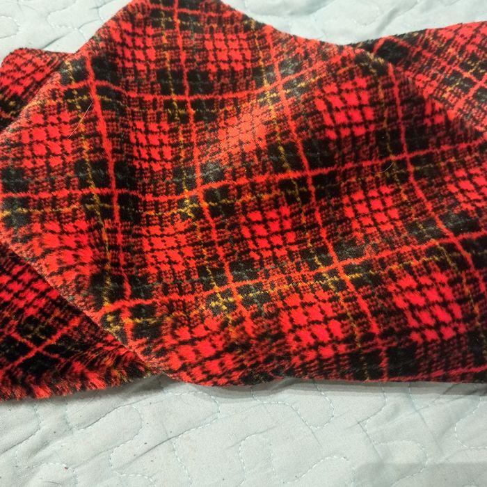 Szal podwójny czerwony