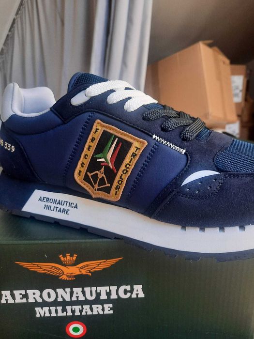 Aeronautica Militare Sneakersy Frecce Tricolori  granatowe męskie 43