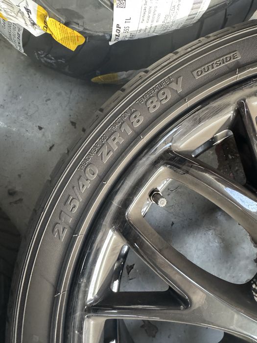 4 jantes e pneus 18” Mini  JCW Cross Spoke 506