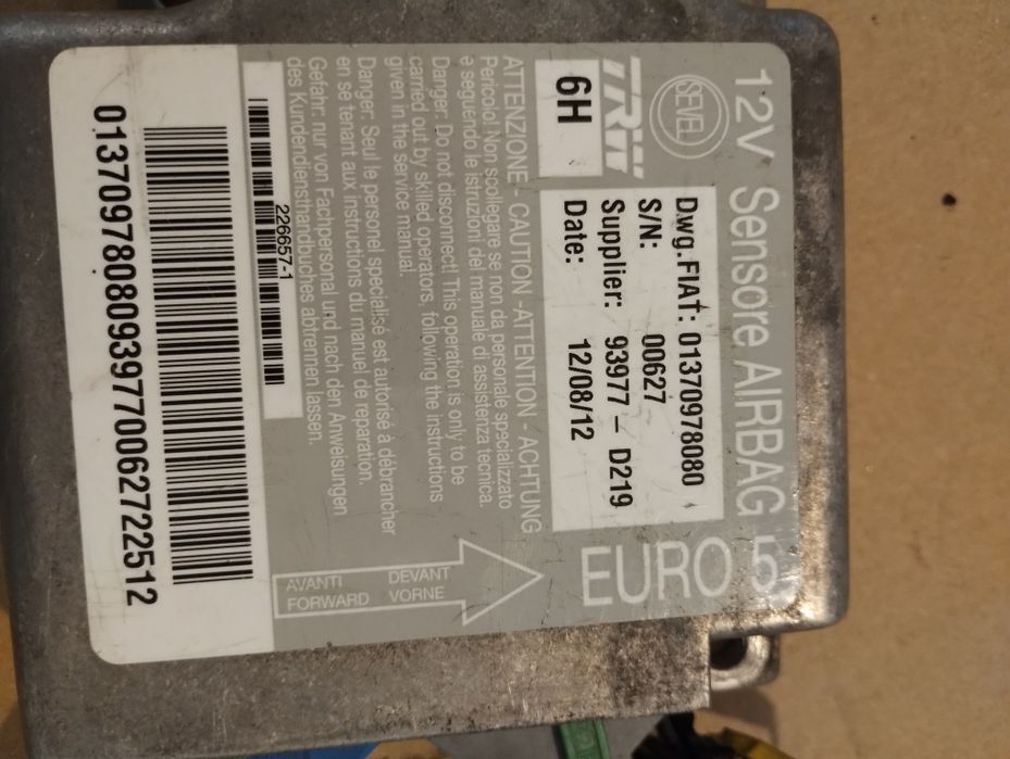 Sensor airbag Ducato III jumper boxer 013.709.780.80