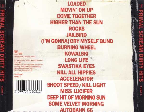 Primal Scream CD Dirty Hits    indie    ideał
