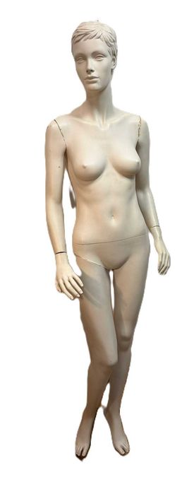 Manequins antigos femeninos,  tamanho adulto com base