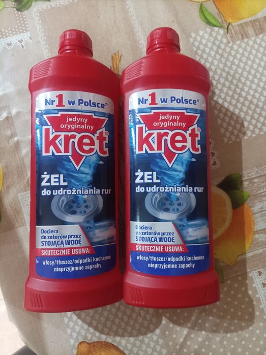 Kret-żel do udrożniania rur