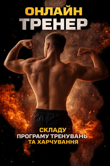 Онлайн тренер , складаю програми тренуваннь та харчування