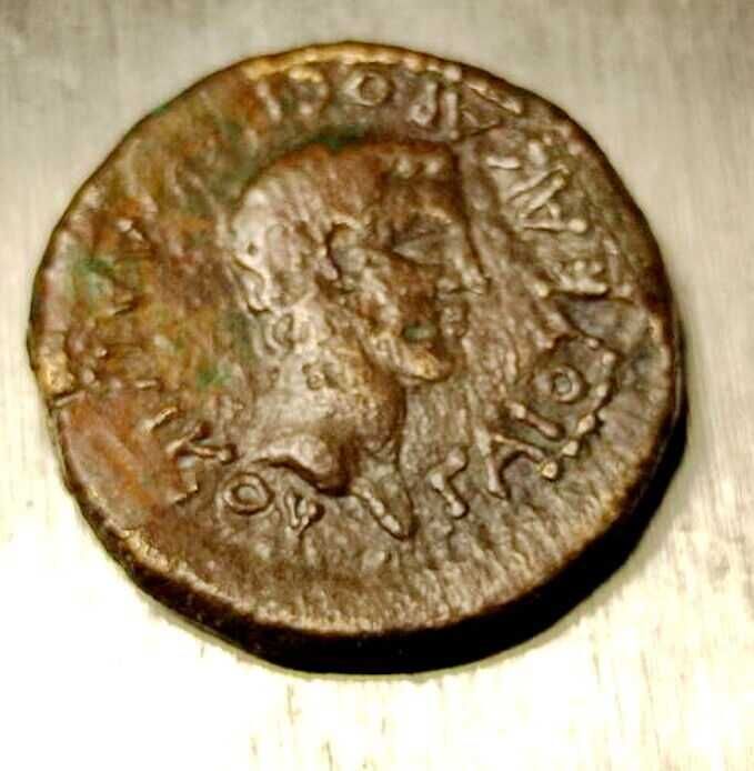 Калигула Подлинная древняя монета Ассарий 37-38 гг н.э, Аспург бронза