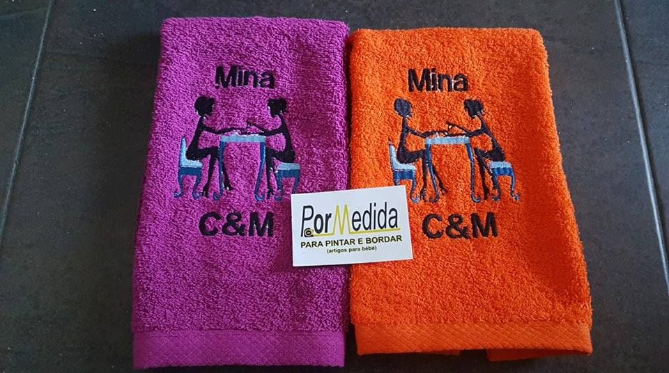 toalhete bordado á máquina