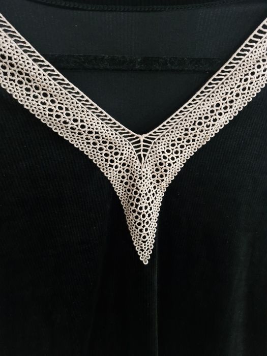 Bluza welurowa czarna M/L