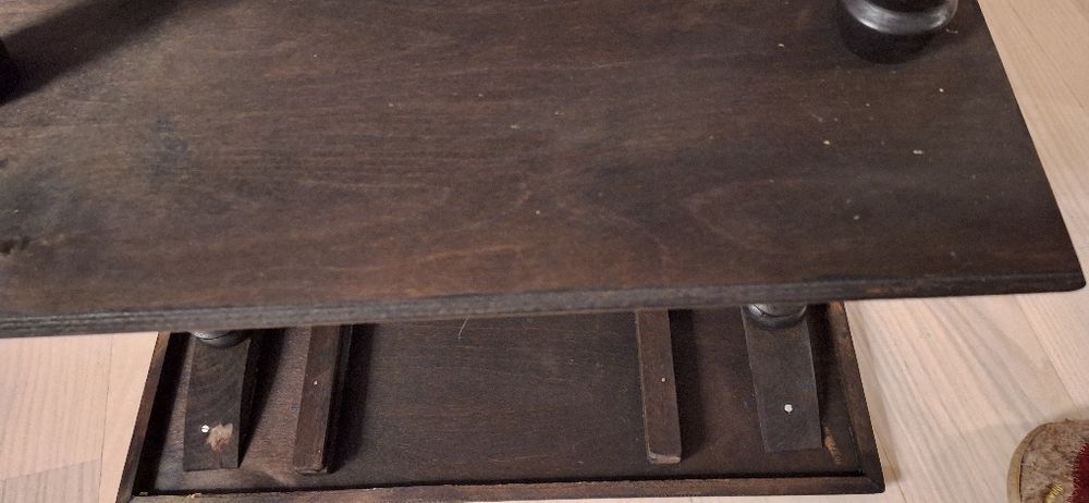 Uroczy stolik do przedpokoju,  salonu holu czarny