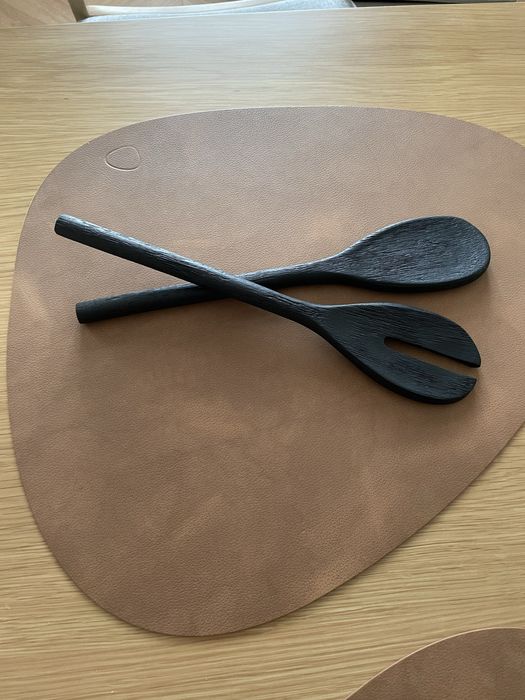 Arket sztućce do serwowania z drewna mango nowe