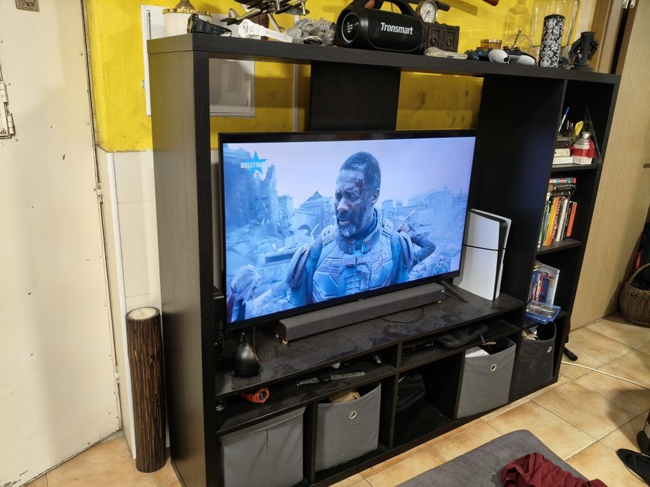 Móvel TV e Estante IKEA LAPPLAND (Preto-Castanho)