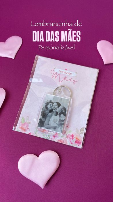 Lembrancinha com porta chaves personalizável