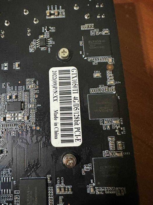 Видеокарта NVIDIA GTX1050TI 4GB/5DDR