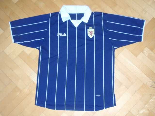 Szkocja sezon 2002 retro domowa koszulka Fila M
