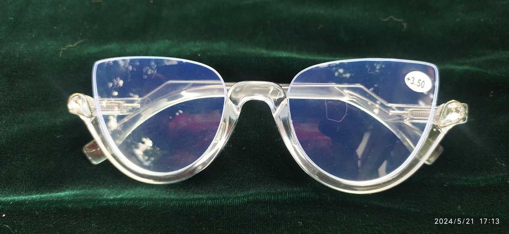 Очки для чтения, окуляри "лисий глаз" (Китай), +3.5, нові.