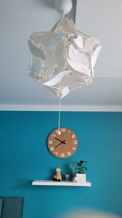 Lampa wisząca do pokoju dziecka nastolatka Ikea Ramsele biała