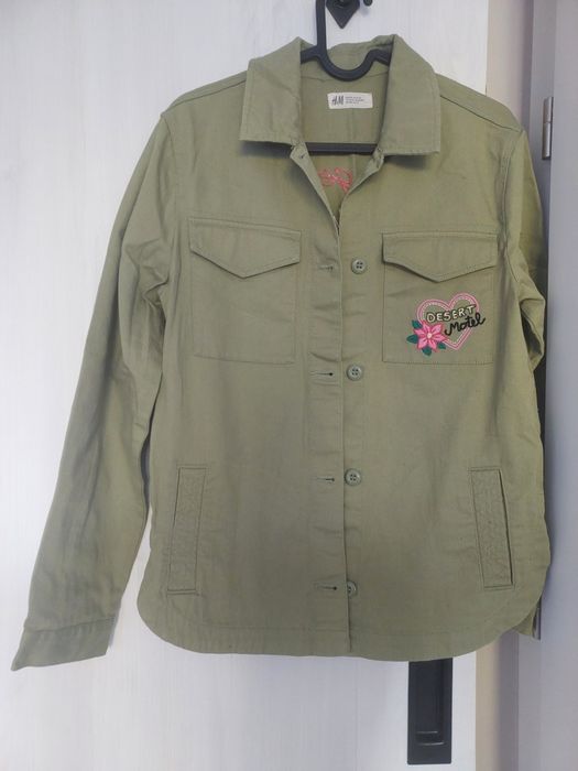 Koszula katana kurtka denim dziewczęca H&M nowa r. 158