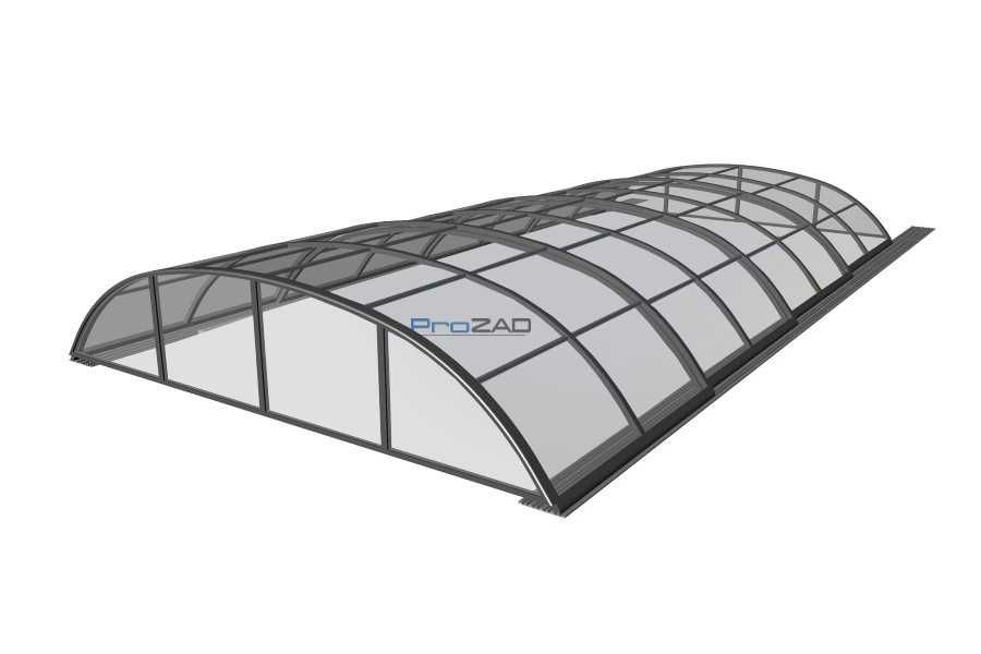 Zadaszenie basenowe 8,65 x 4,25m VERSO PrimeCover