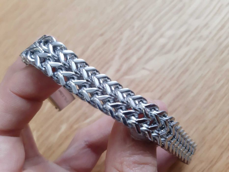 Мужской браслет из нержавеющей стали с магнитным замком