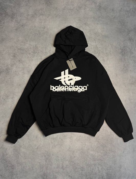 Худі Balenciaga 'Layered Logo' Hoodie.