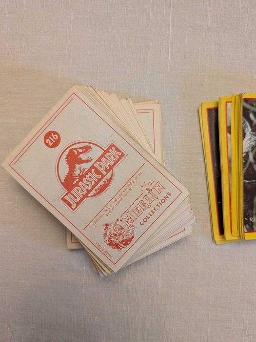 Coleção de 1052 cromos Jurassic Park (Merlin Colletions)