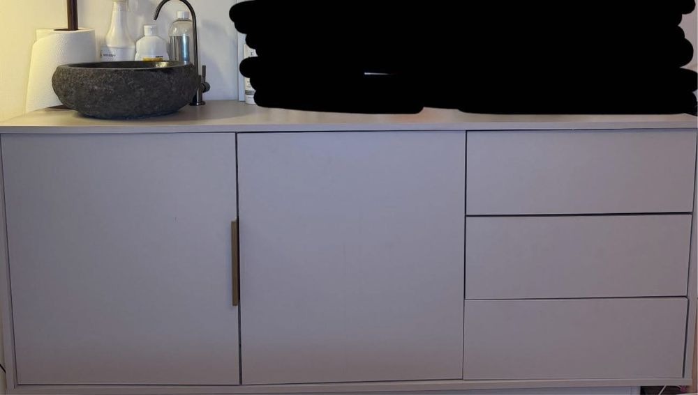 Aneks/ Komoda / gabinet kosmet mobilna z umywalką kamień naturalny