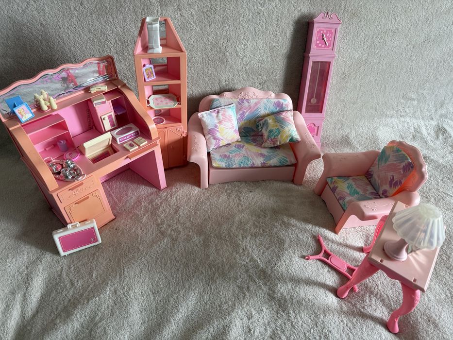 Zestaw salon living prettty Barbie 1983