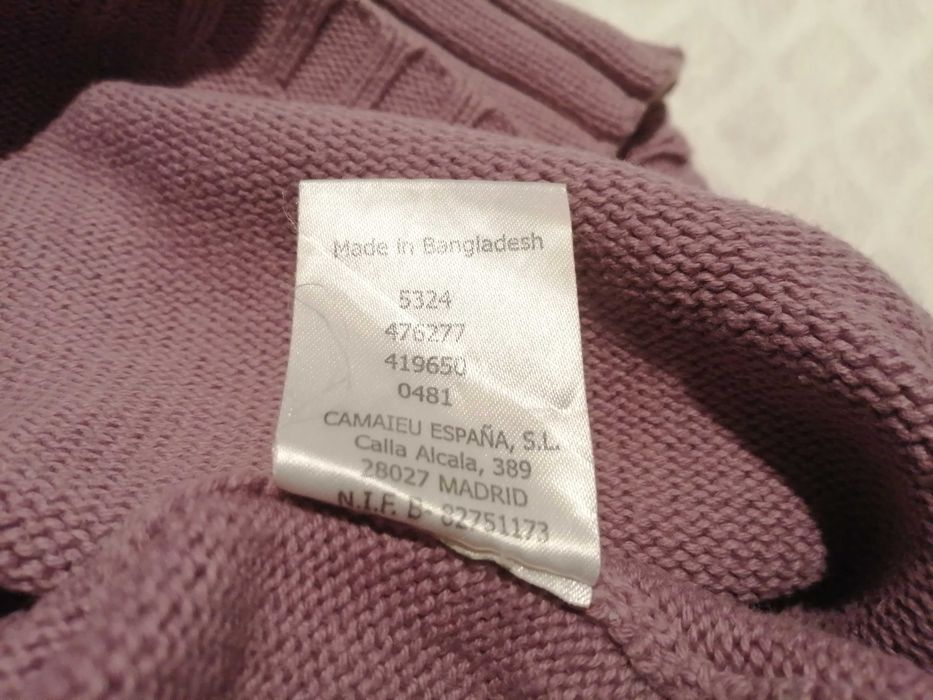 Sweter damski, Camaieu, L, Fioletowy (Odzież)