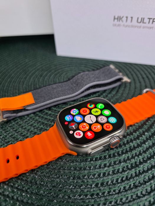 Smartwatch męski HK Ultra3 , AMOLED 2,12” • 2 paski • NOWY