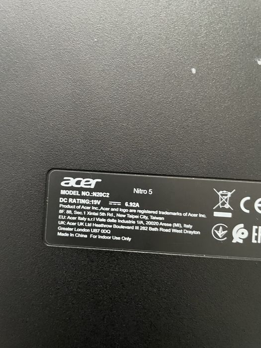 Laptop acer 17 nitro