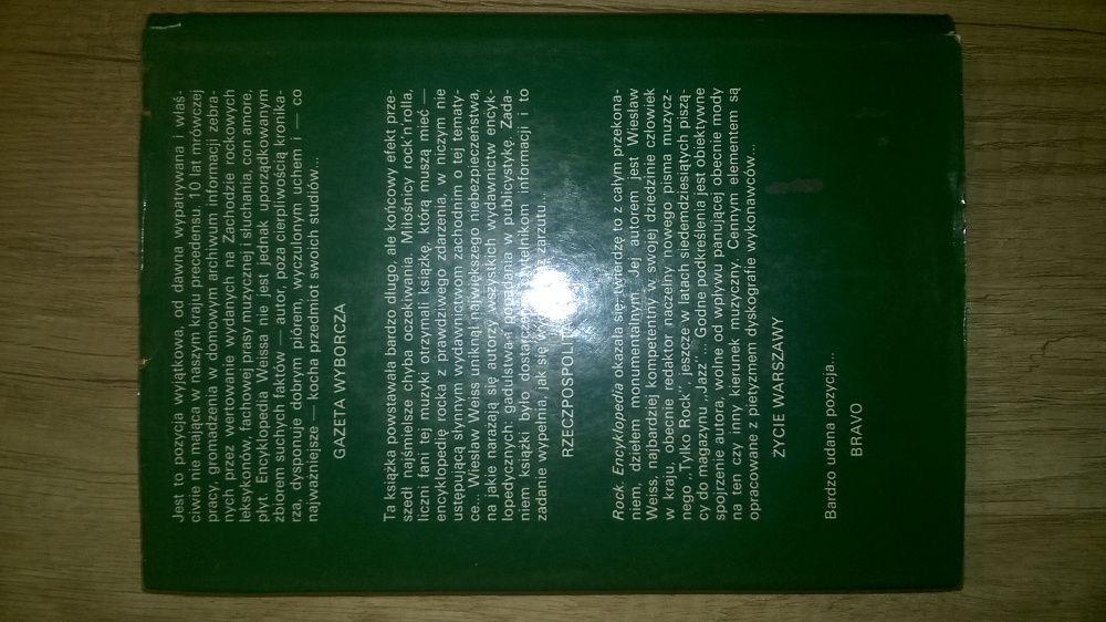 Rock Encyklopedia 2. Wieslaw Weiss.