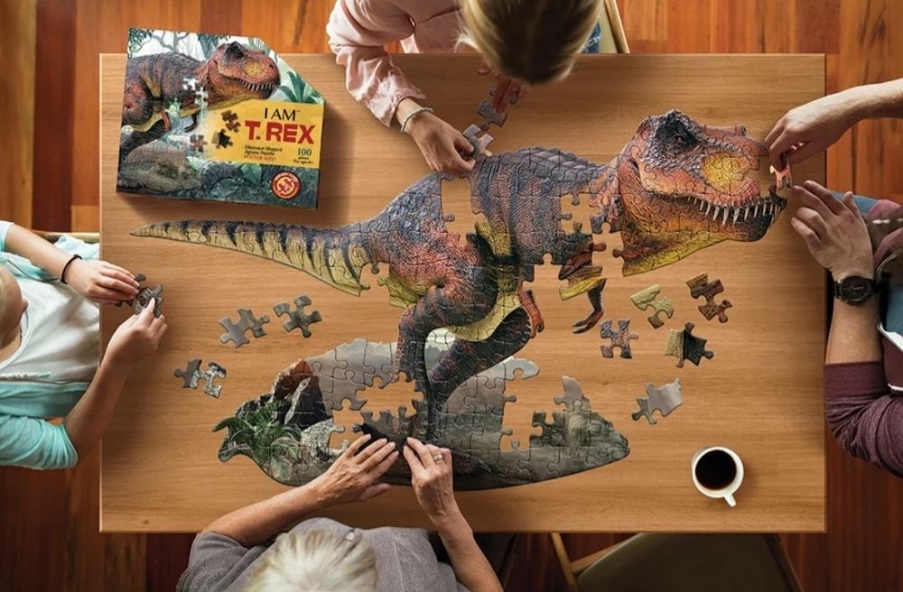 Пазл фігурний "I am T-Rex" 6+ (100 ел.)