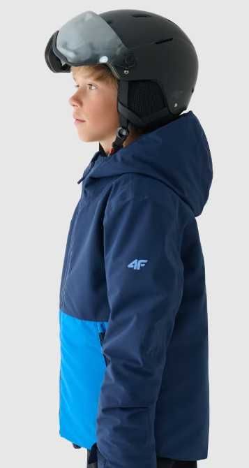 KURTKA & SPODNIE 4F zestaw na narty kombinezon 152 niebieski JAK NOWE