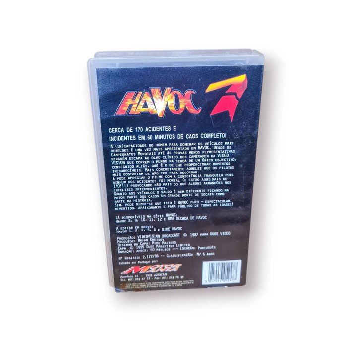 Cassete VHS “Havoc 7” – Duke Video 1987 | Compilação de Acidentes