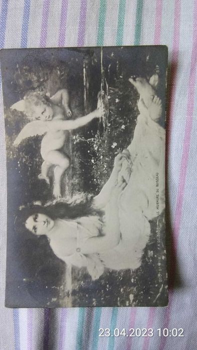 Pocztówka Carte Postale F.A. Delobbe le murmure du ruisseau
