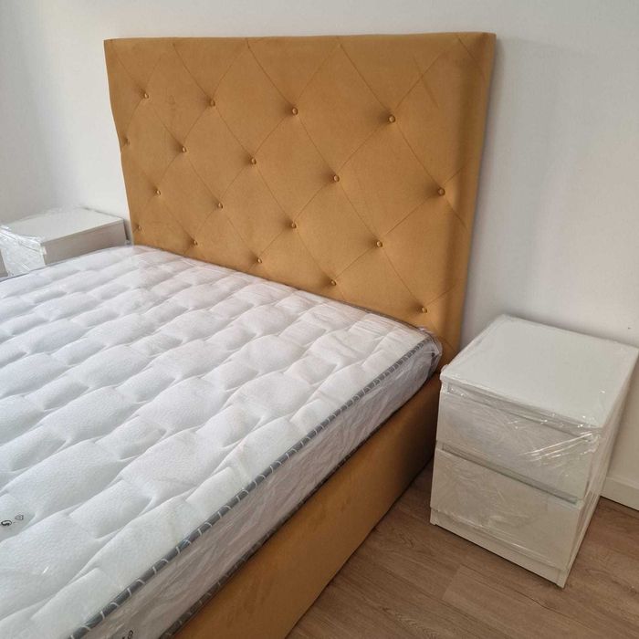 Camas de Casal Estofadas de Luxo 199€ Disp. em Várias Cores! 190x140m!