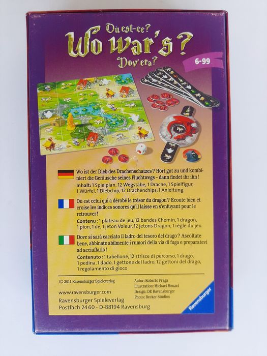 Развивающая настольная игра "Где это было?" Wo war's?