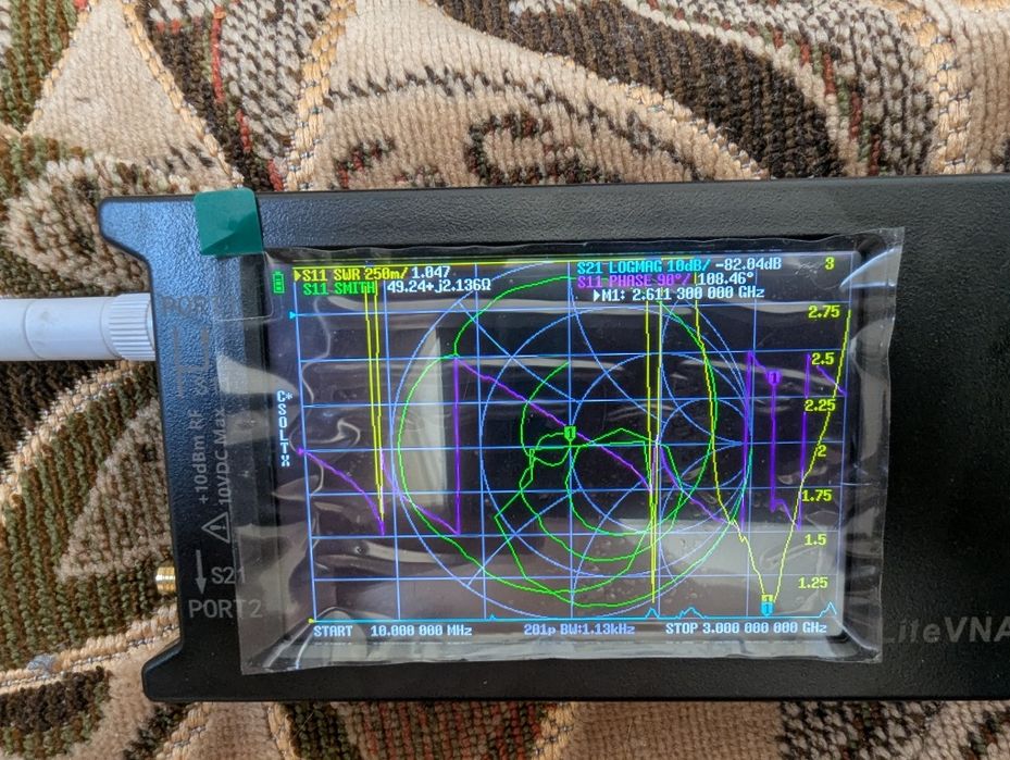 Векторний аналізатор VNA NanoVNA 64 HW: 64-0.3.3 Model ZN-406