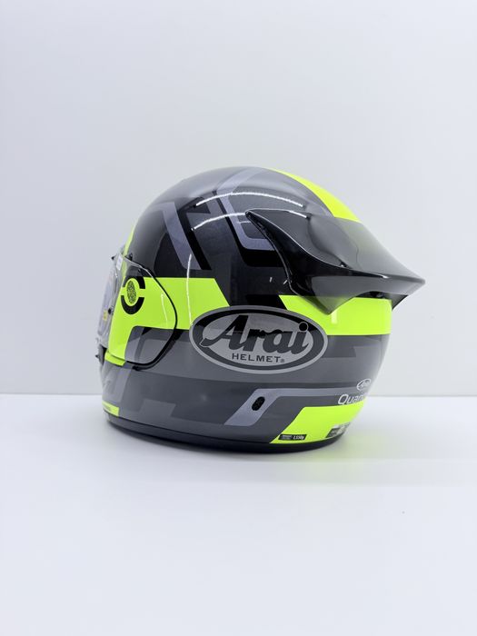 Kask integralny ARAI QUANTIC FACE FLUOR YELLOW szary żółty fluo czarny, rozmiar XS