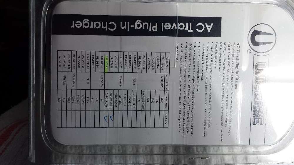 Carregador novo telemóvel ERICSSON modelo 623.630.688.738.768.788.