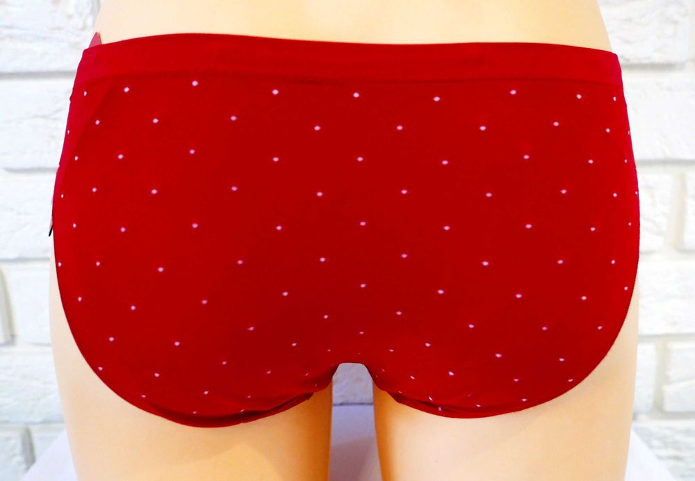 Majtki figi czerwone w kropeczki jakość płaskie szwy KUNERT 36-38 S