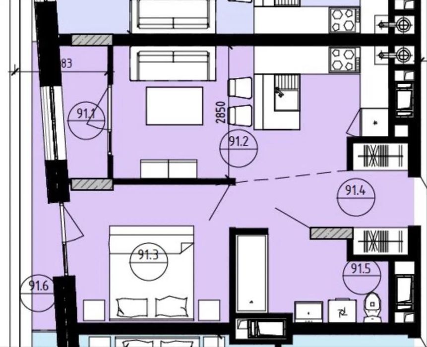 1-room apartment apartment by the address st. Sadova (area 39,5 m²) - Atlanta.ua - photo 2