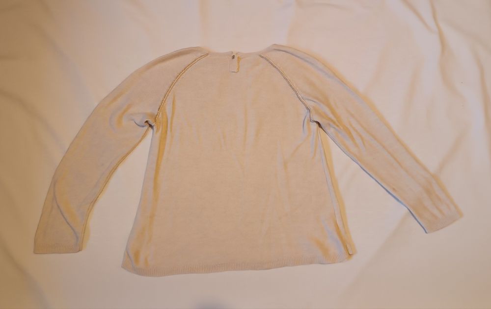 Camisola malha fina. Menina 7 Anos